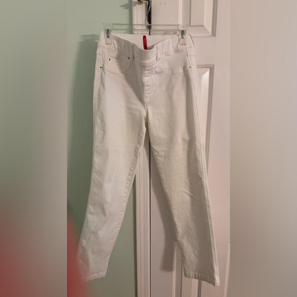 SPANX Straight Leg Jeans in White